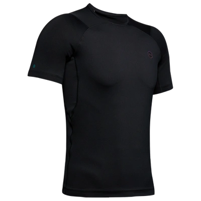 Shop Under Armour Mens  Rush Compression T-shirt In Black/black