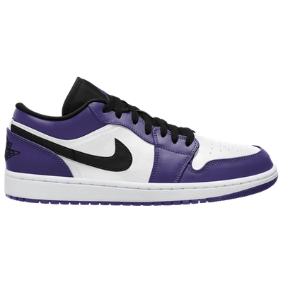 Shop Jordan Mens  Aj 1 Low In Court Purple/black/white
