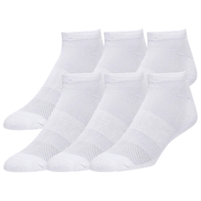 Csg 6 Pack No-show Socks In White/white