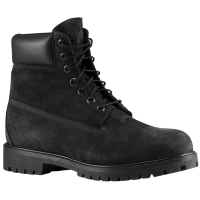 Shop Timberland Mens  6" Premium Waterproof Boots In Jet Black/black