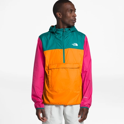 Blue and orange north best sale face jacket