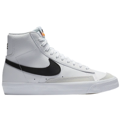 Nike Unisex Blazer Mid '77 High Top Sneakers - Little Kid, Big Kid In White/black/orange