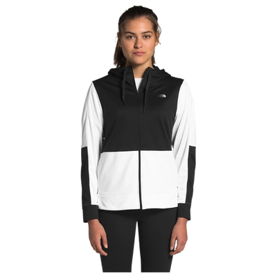 Shop The North Face Womens  Marina Luxe Full-zip Hoodie In Black/white