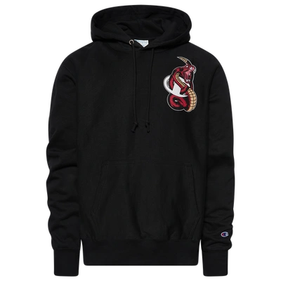 Shop Champion Mens  Mascot Hoodie In Black/red