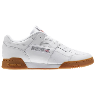 Shop Reebok Mens  Workout Plus In White/carbon/classic Red