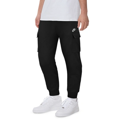 Shop Nike Mens  Nsw Cargo Club Pants In Black/white
