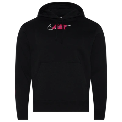 Nike Air Box Cf Pullover Hoodie In Black/pink | ModeSens