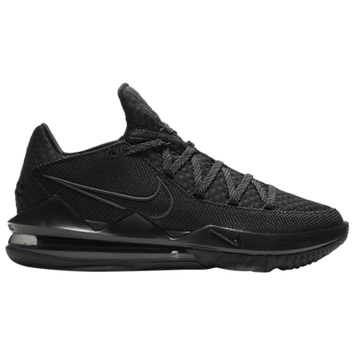 Shop Nike Mens Lebron James  Lebron 17 Low In Black/black/black