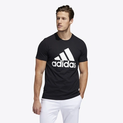 Shop Adidas Athletics Mens  Badge Of Sport T-shirt In Black/white