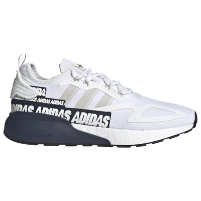 Shop Adidas Originals Mens  Zx 2k Boost In White/grey/navy