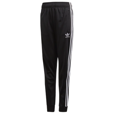 Shop Adidas Originals Boys  Superstar Track Pants In Black/white