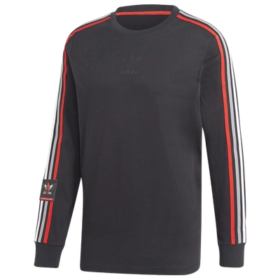 Adidas Originals Chile 20 Long Sleeve T-shirt In Black/red | ModeSens