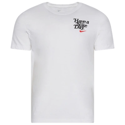 Shop Nike Mens   Day T-shirt In White/black