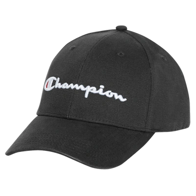 Shop Champion Classic Twill Script Hat In Black