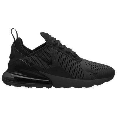 Nike Air Max 270 Ah8050-005 Men's Triple Black Athletic Running Shoes Cg857 In Black/black/black