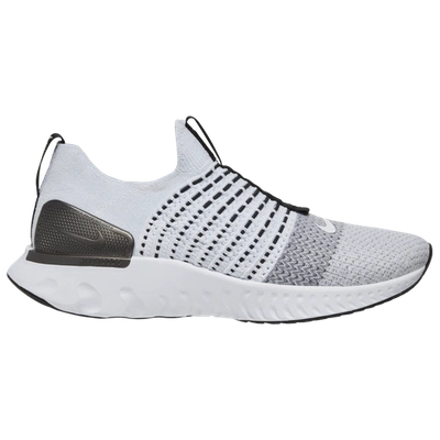 Nike Mens Epic React Phantom Flyknit 2 In True White/white/black | ModeSens