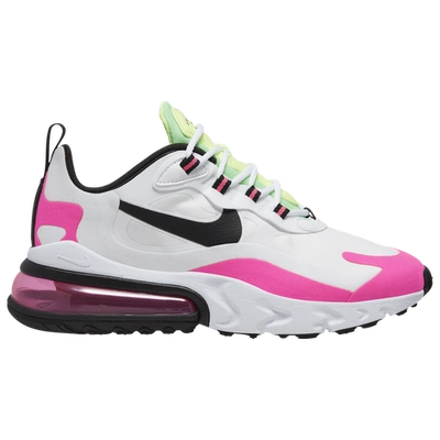 Shop Nike Womens  Air Max 270 React In White/black/hyper Pink