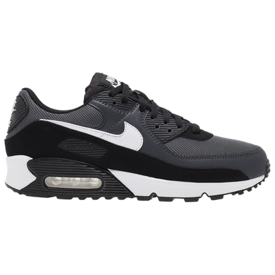 Shop Nike Mens  Air Max 90 In Iron Grey/white/dark Smoke Grey