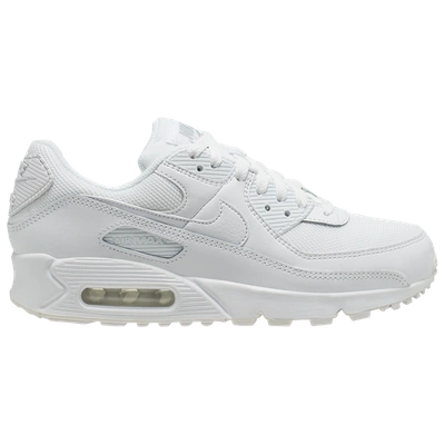 Shop Nike Womens  Air Max 90 In Wolf Grey/white/gray