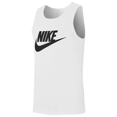 Shop Nike Mens  Icon Futura Tank In White/black