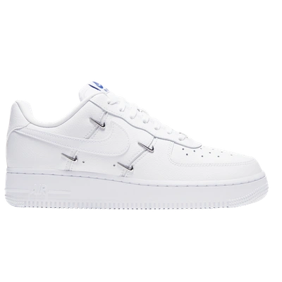 Shop Nike Womens  Air Force 1 '07 Lx In White/hyper Royal/black