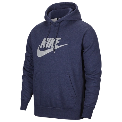 Shop Nike Mens  Q5 Hoodie In Midnight Navy/reflective