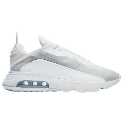 Shop Nike Mens  Air Max 2090 In White/white/wolf Grey