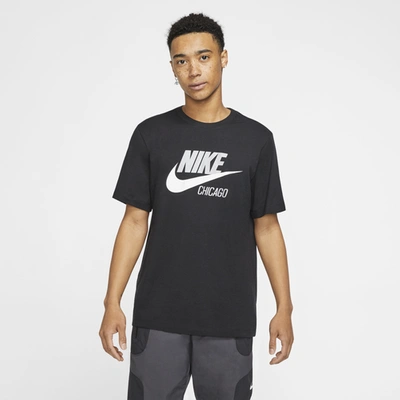 Shop Nike Mens  Nsw City T-shirt In Black/white