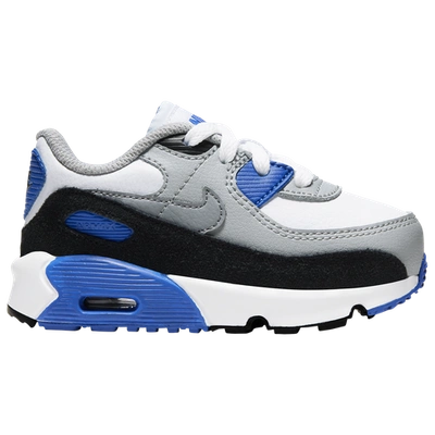 Shop Nike Boys  Air Max 90 In White/particle Grey/lt Smoke Grey