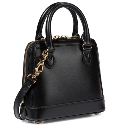 Shop Gucci Horsebit 1955 Mini Leather Tote In Black