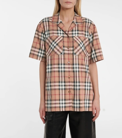 Burberry Vintage Check Shirt In Beige | ModeSens