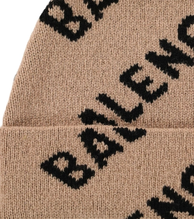 balenciaga beige beanie