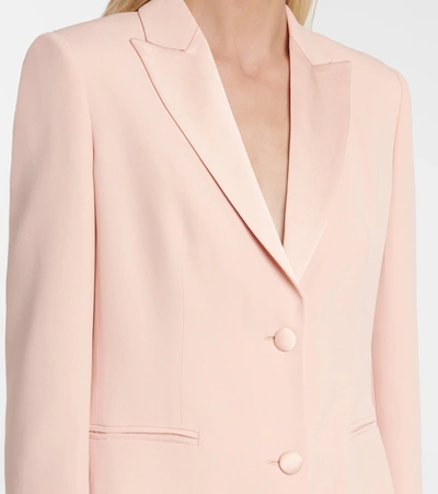 Shop Max Mara Faust Satin Blazer In Pink