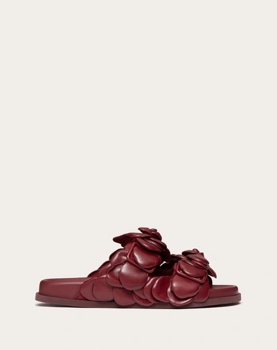 Shop Valentino Garavani  Garavani Atelier Shoes 03 Rose Edition Slide Sandal 35 Mm In Cherry