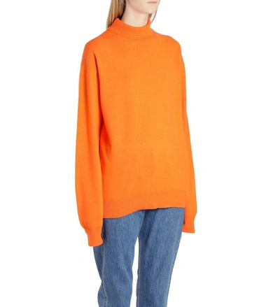 Shop Calvin Klein Jeans Est.1978 Calvin Klein Jeans Women's Orange Cotton Jumper