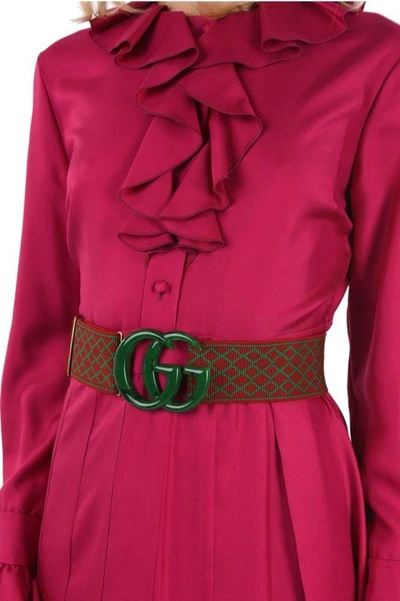 Shop Gucci Women's Pink Silk Dress