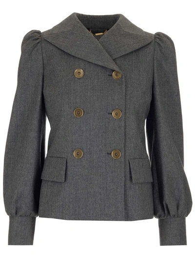 Shop Fendi Women's Grey Jacket