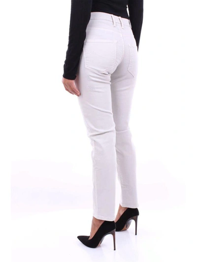 Shop Jacob Cohen Women's White Cotton Jeans