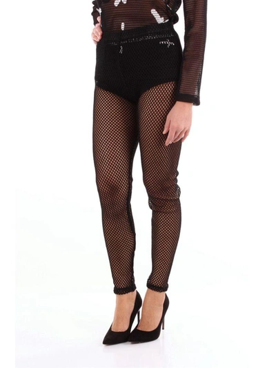 Shop Comme Des Garçons Women's Black Nylon Leggings