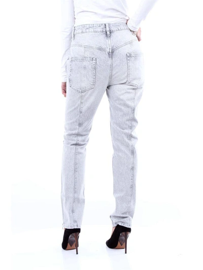 Shop Isabel Marant Women's Grey Polyester Jeans