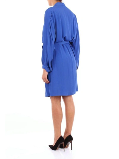 Shop Ps By Paul Smith Women's Blue Acetate Dress