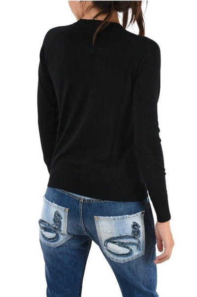 Shop Dsquared2 Women's Black Wool Sweater
