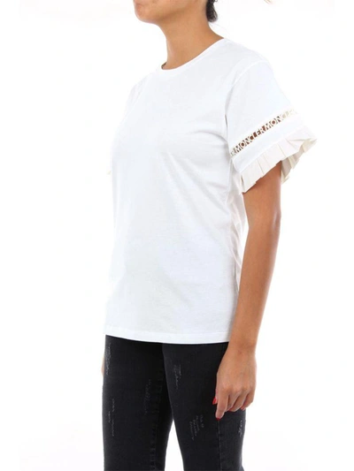 Shop Moncler Women's White Cotton T-shirt