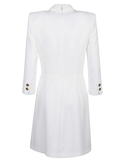 Shop Elisabetta Franchi Women's White Polyester Dress