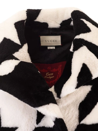 Shop Gucci Women's White Leather Coat