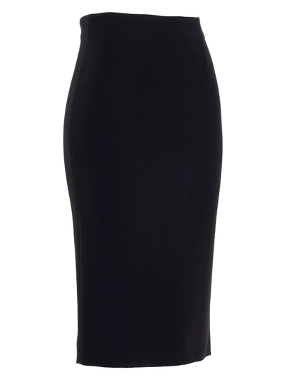 Shop Alexander Mcqueen Women's Black Viscose Skirt