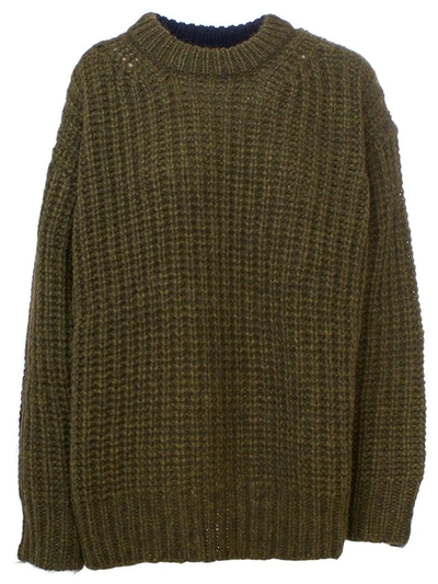 Shop See By Chloé Women's Green Wool Sweater