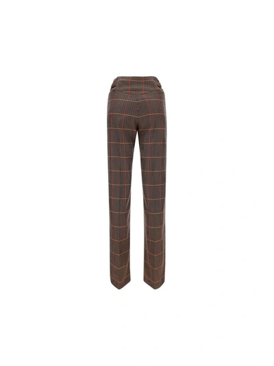 Shop Burberry Women's Brown Wool Pants