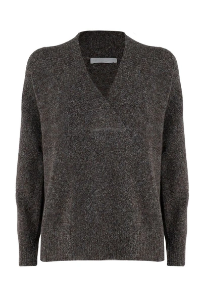 Shop Fabiana Filippi Women's Grey Wool Sweater