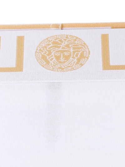 Shop Versace Women's White Cotton Brief